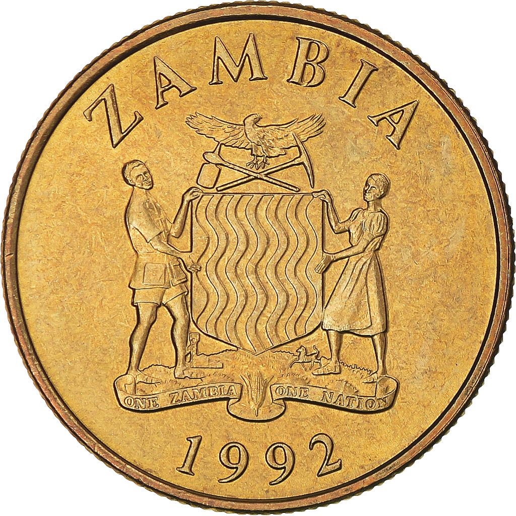 Zambia | 10 Kwacha Coin | Black rhinoceros | Km:32 | 1992