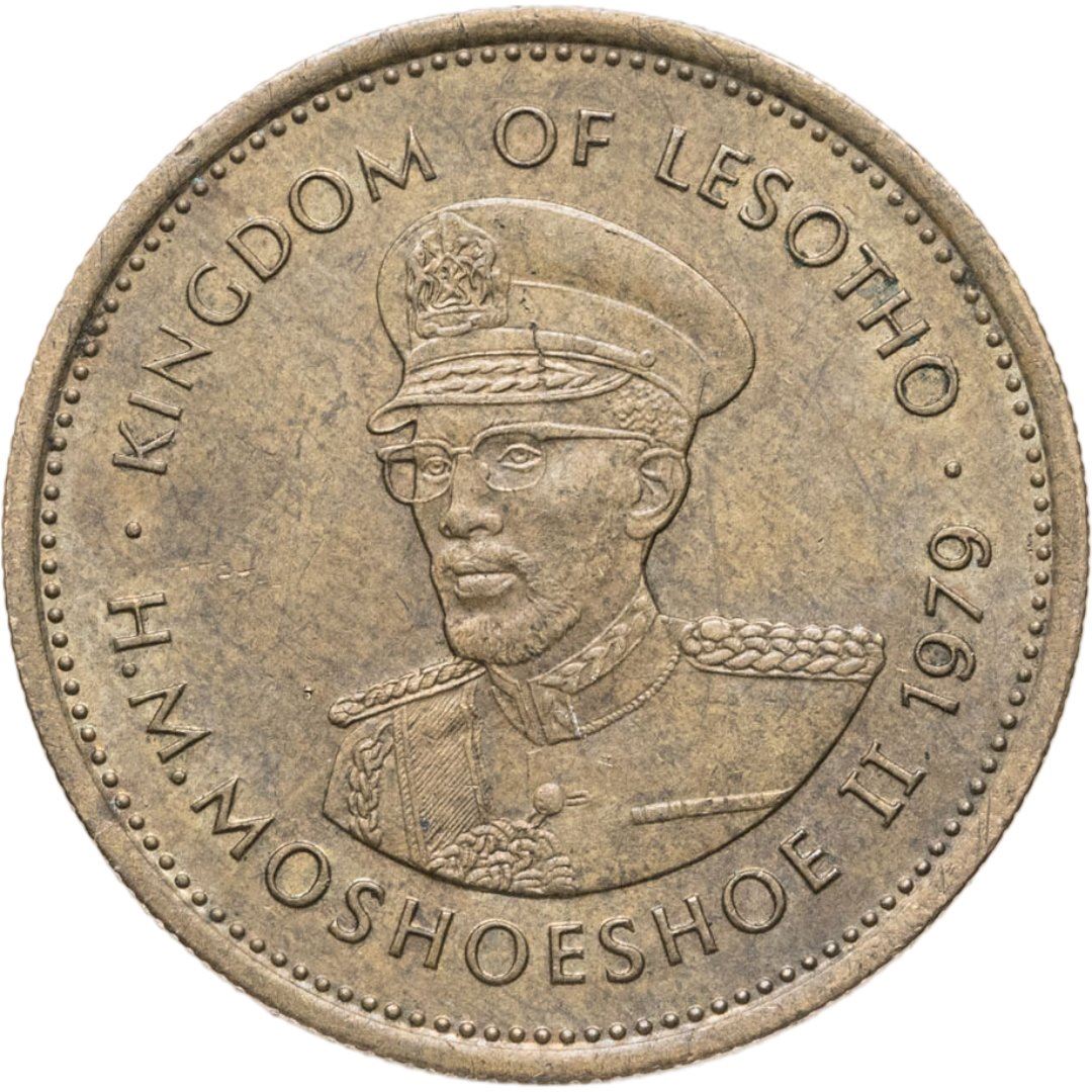 Lesotho | 5 Lisente Coin | Moshoeshoe II | Km:18 | 1979 - 1989