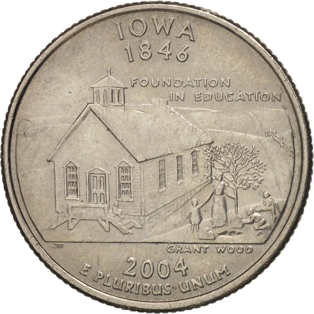 США | Монета 1/4 доллара | Школьный дом | Km:358 | 2004