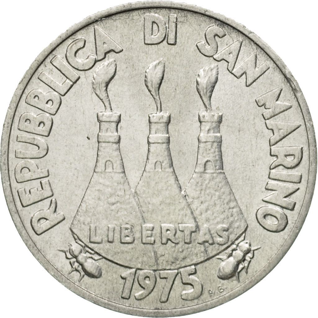 San Marino | 1 Lira Coin | Spiders | Km:40 | 1975