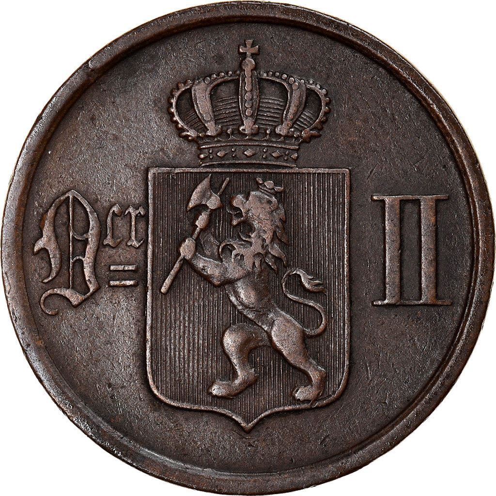 Norway | 2 Ore Coin | Oscar II | KM:353 | 1876 - 1902