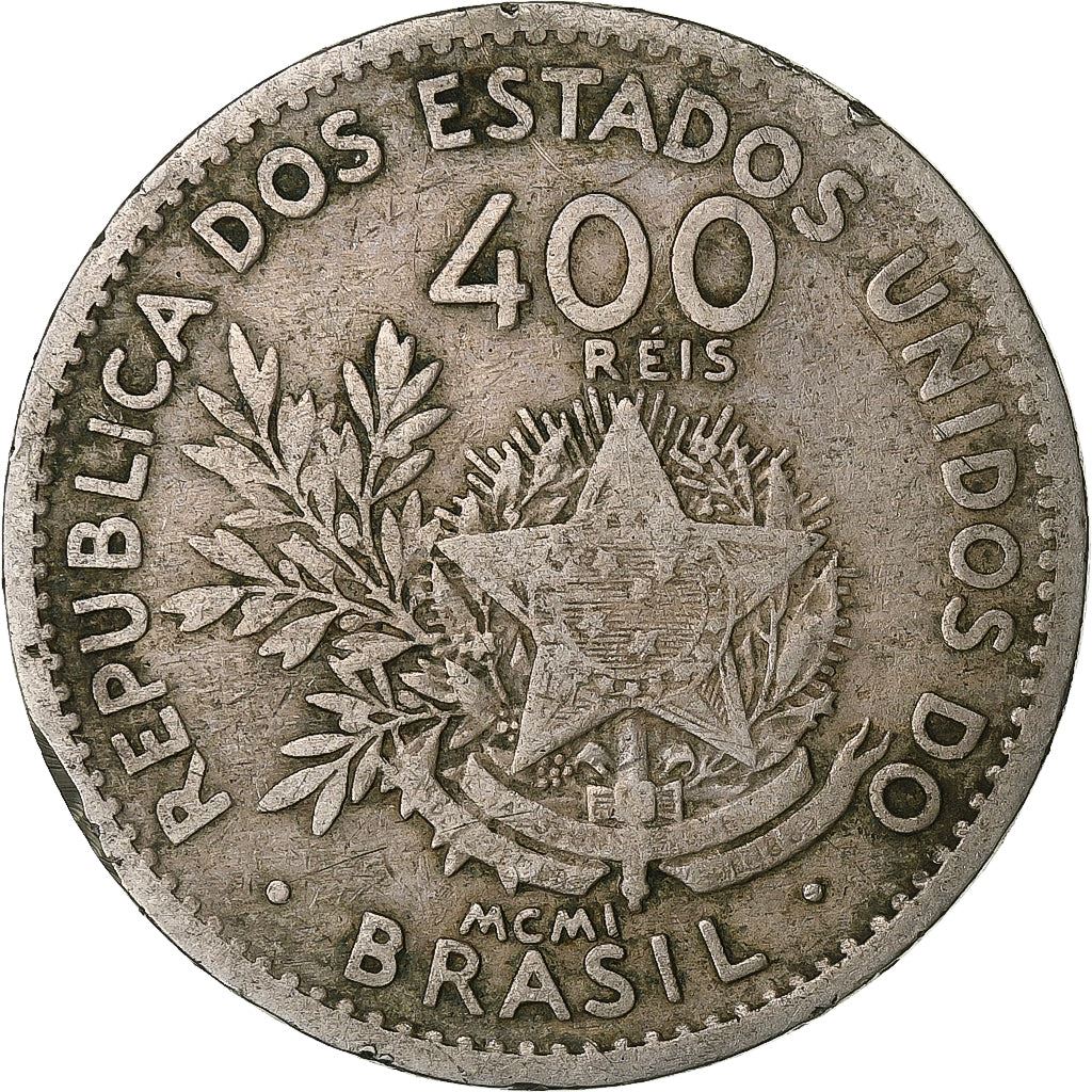 Brasil | Moeda de 400 Réis | Liberdade | Km:505 | 1901