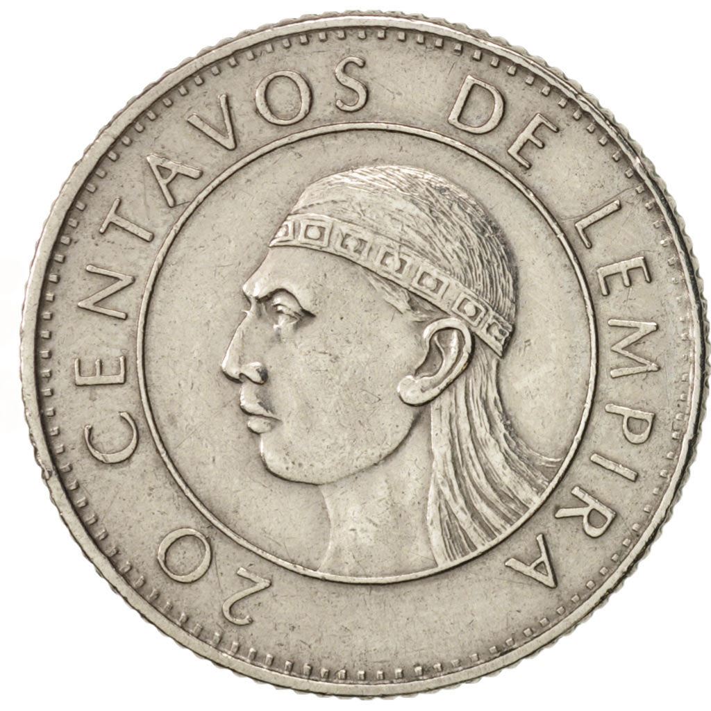 Honduras | 20 Centavos Coin | Lempira | Km:83 | 1978 - 1990