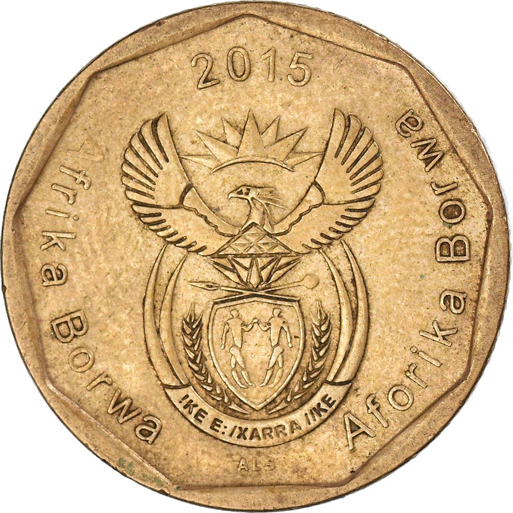 South Africa | 50 Cents Coin | Flowers | Bird of Paradise | Uc:16 | 2015