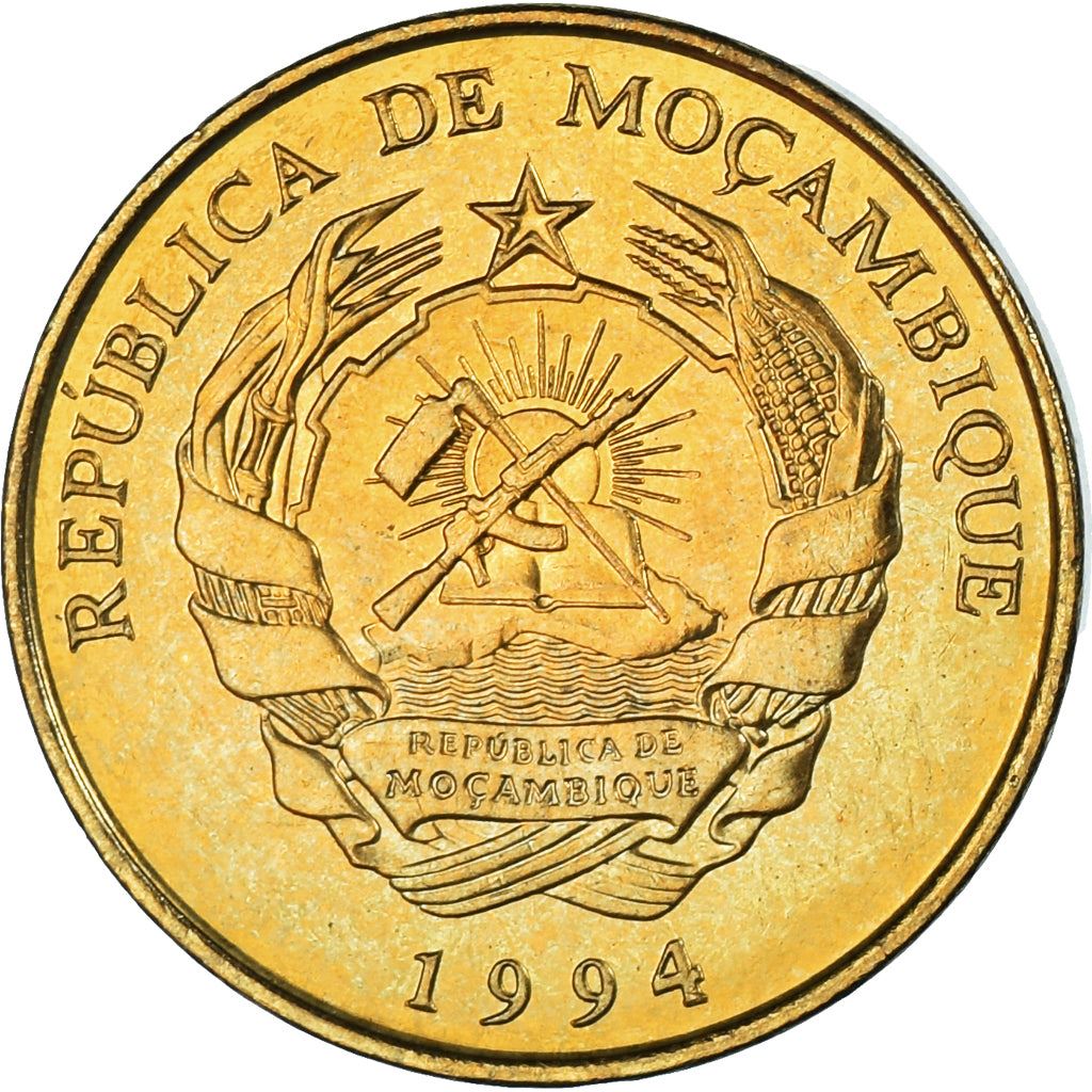 Mozambique | 5 Meticais Coin | Kingfisher Bird | Km:116 | 1994
