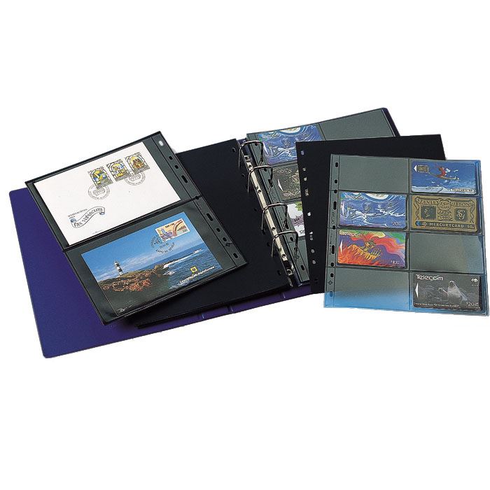 OPTIMA FLAT GIGANT Ring Binder with Slipcase | Coin and Banknote Album | Up to 80 Sheet Capacity | 4 Color Options