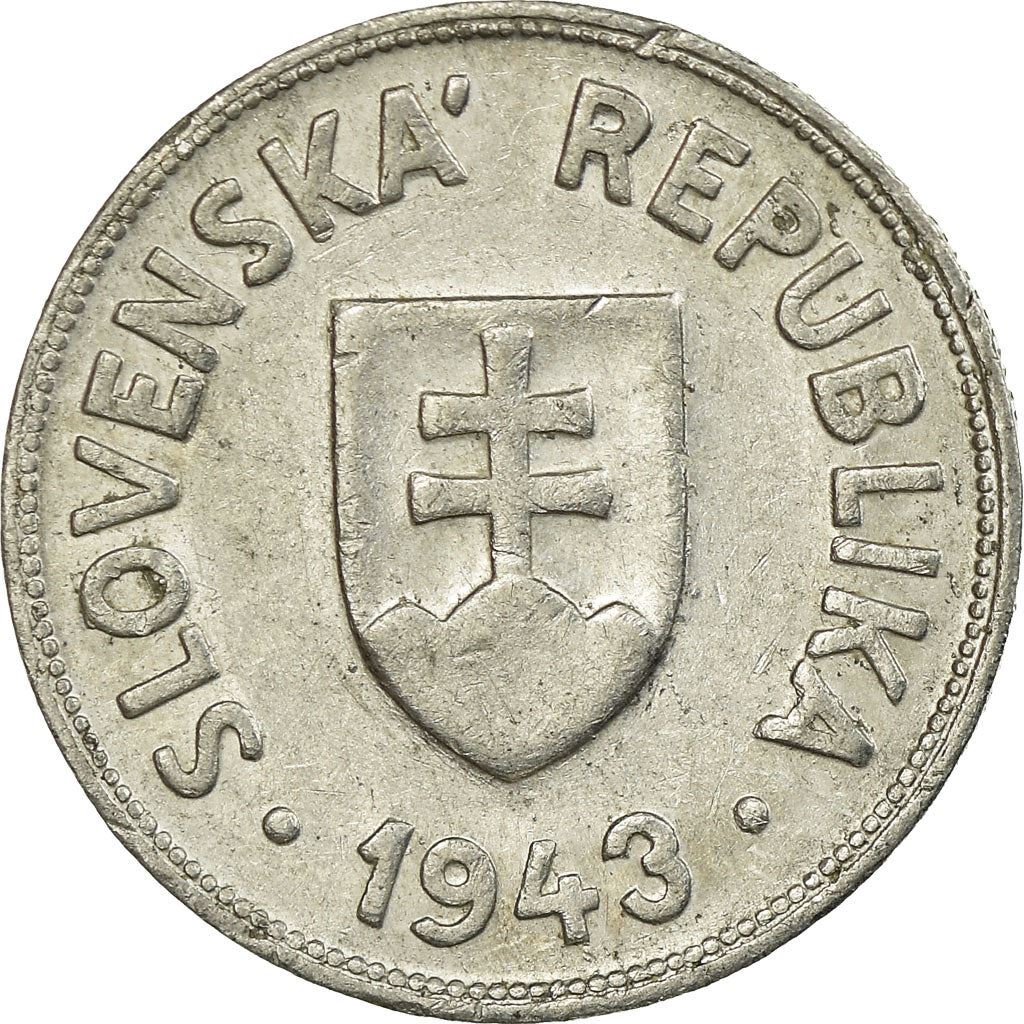 Slovakia | 50 Halierov Coin | Plow | KM:5a | 1943 - 1944
