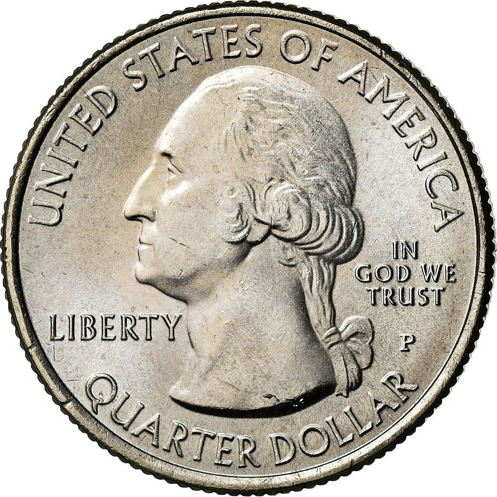 United States | 1/4 Dollar Coin | Oregon | Mount Hood | Km:473 | 2010