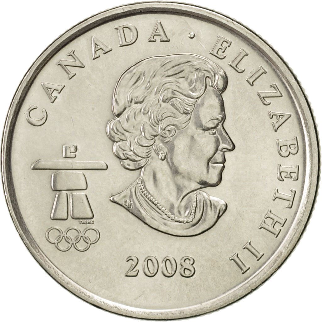 Canada | 25 Cents Coin | Nickel plated steel | Figure skating | KM:766 | 2008