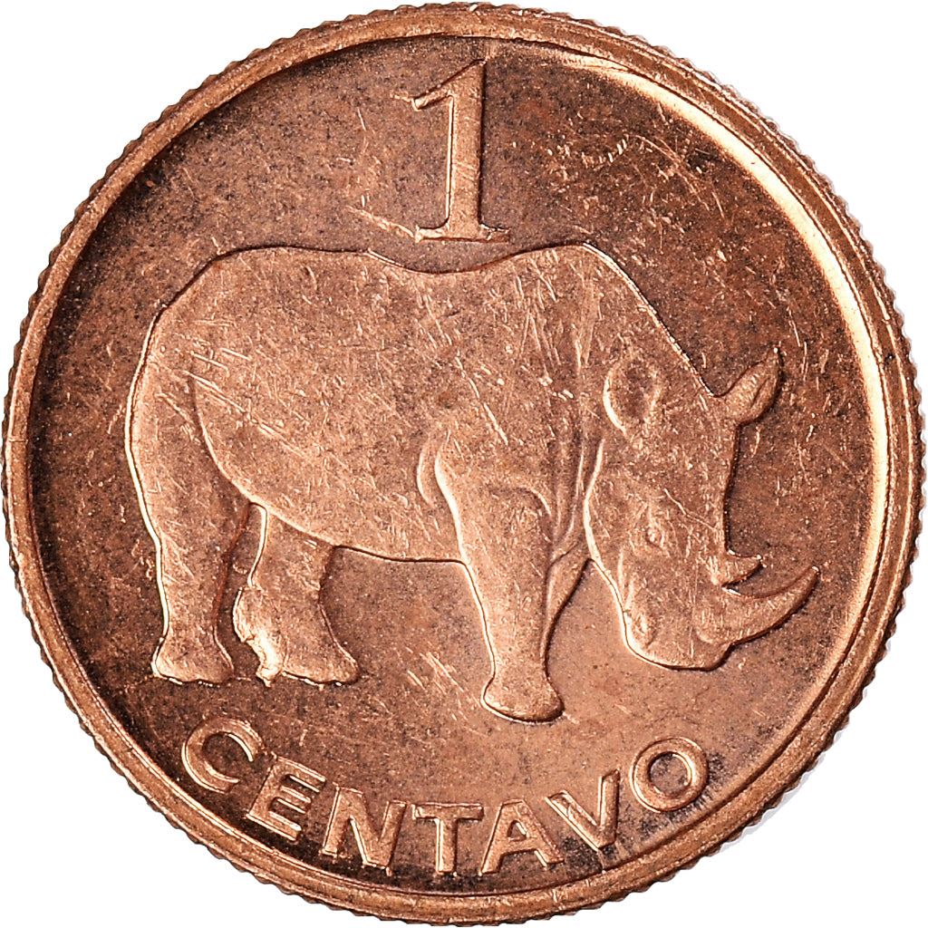 Mozambique 1 Centavo Coin | Rhinoceros | KM132 | 2006