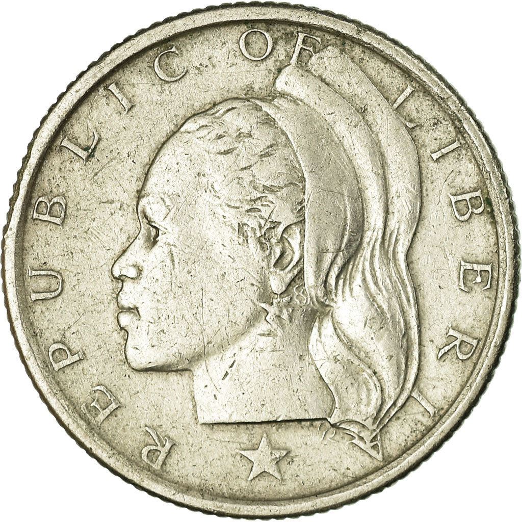 Liberia | 25 Cents Coin | Olive Branches | Km:16A | 1966 - 1990