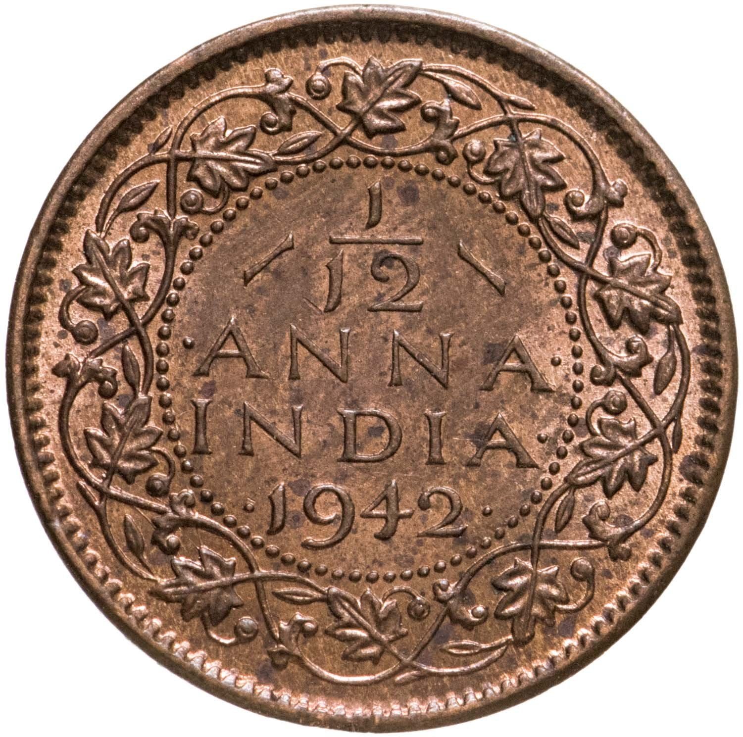 India - British | 1/12 Anna Coin | King George VI | Km:527 | 1939 - 1942