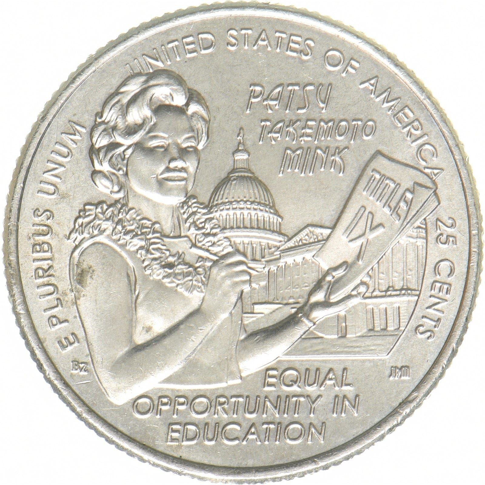 Vereinigte Staaten | ¼-Dollar-Münze | Patsy Takemoto Mink | Kupfer-Nickel | KM:790 | 2024