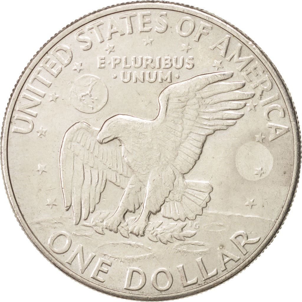 United States | 1 Dollar Coin | Apollo 11 Insignia | Copper-nickel clad copper | KM:203 | 1971-1978