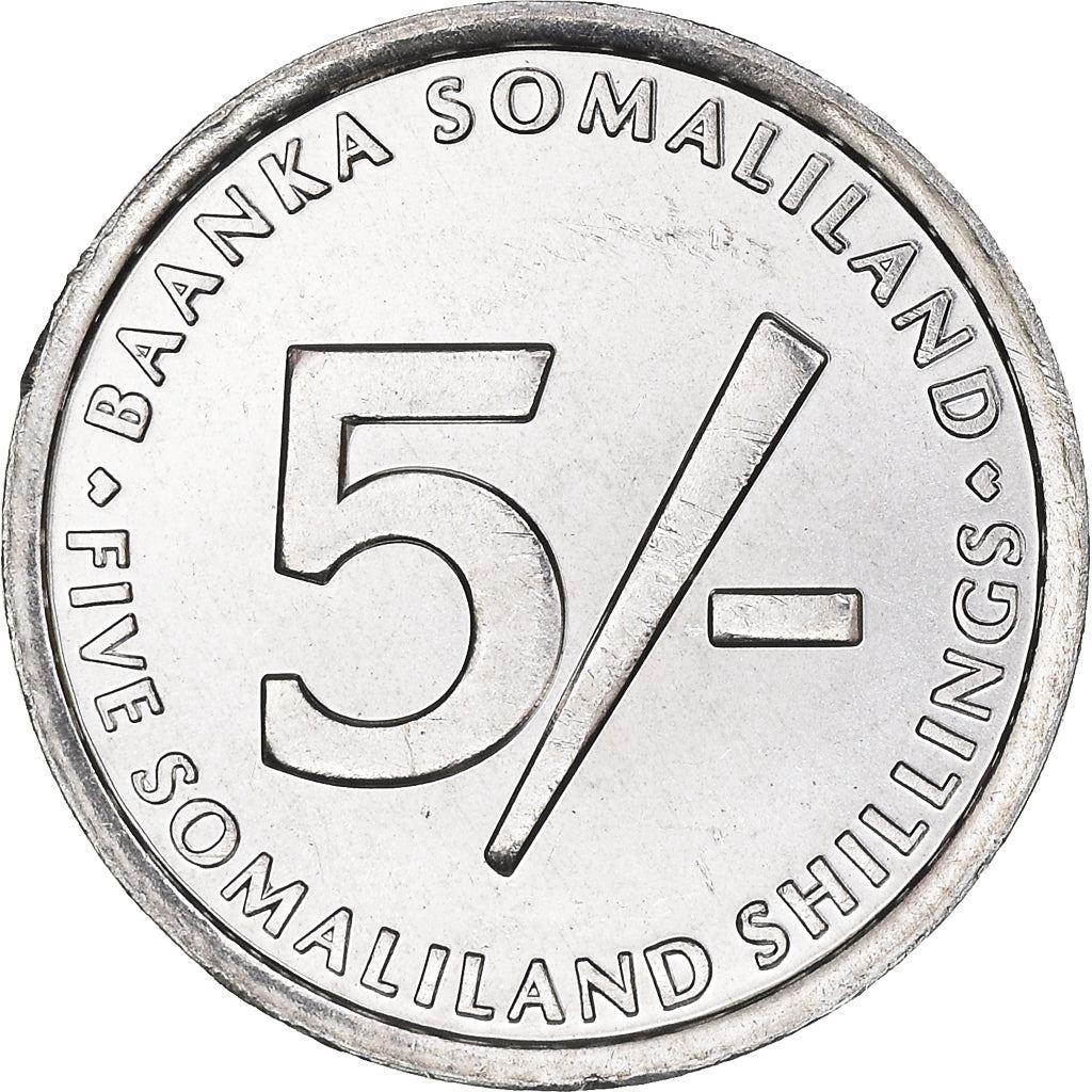 Somaliland | 5 Shillings Mønt | Hane | KM:5 | 2002