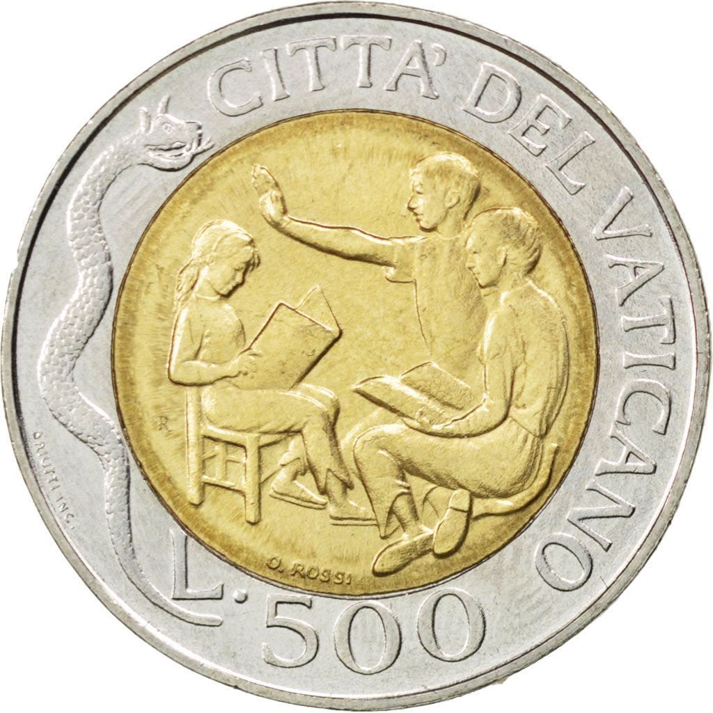 Watykan | Moneta 500 lirów | Jan Paweł II | Km:277 | 1996