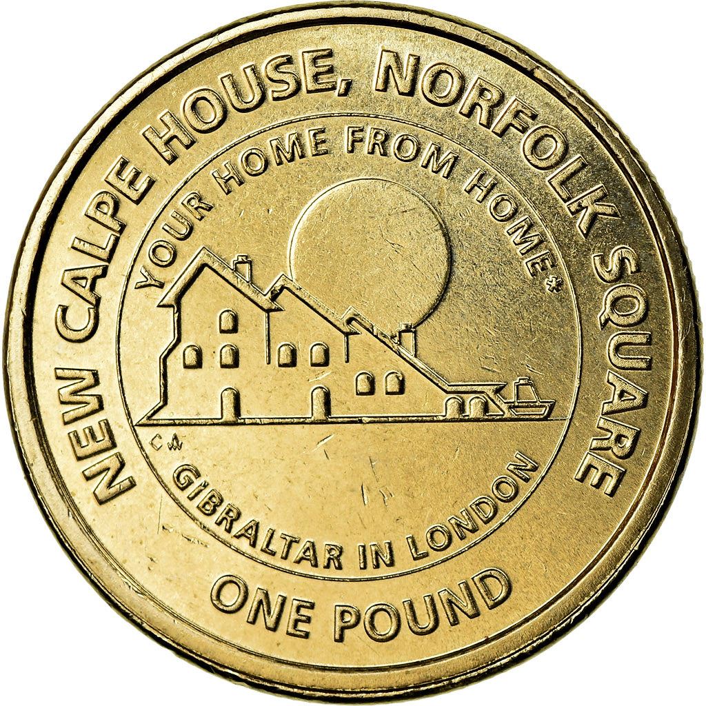 Gibraltar | 1 Pound Coin | Calpe House | Km:1628 | 2018