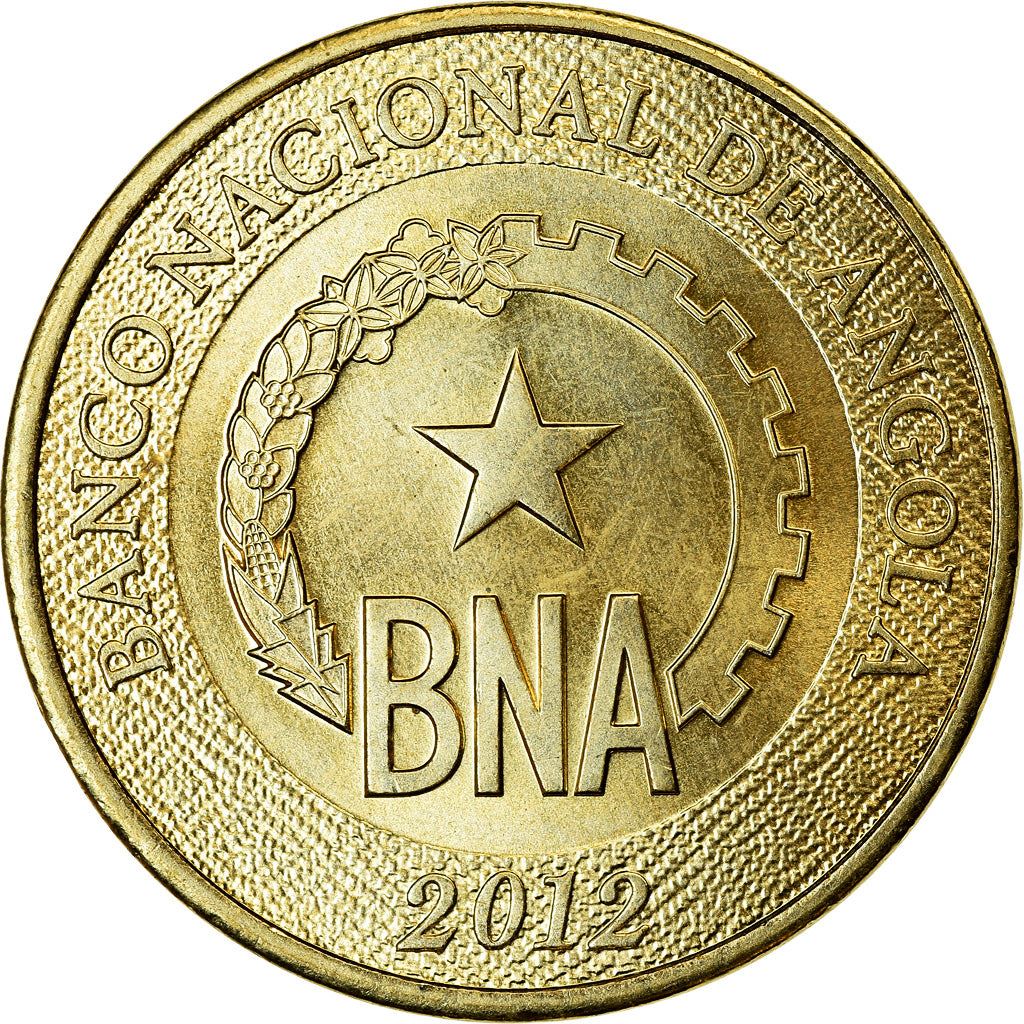 Angola | 1 Kwanza Coin | Gear | Wreath | Km:108 | 2012