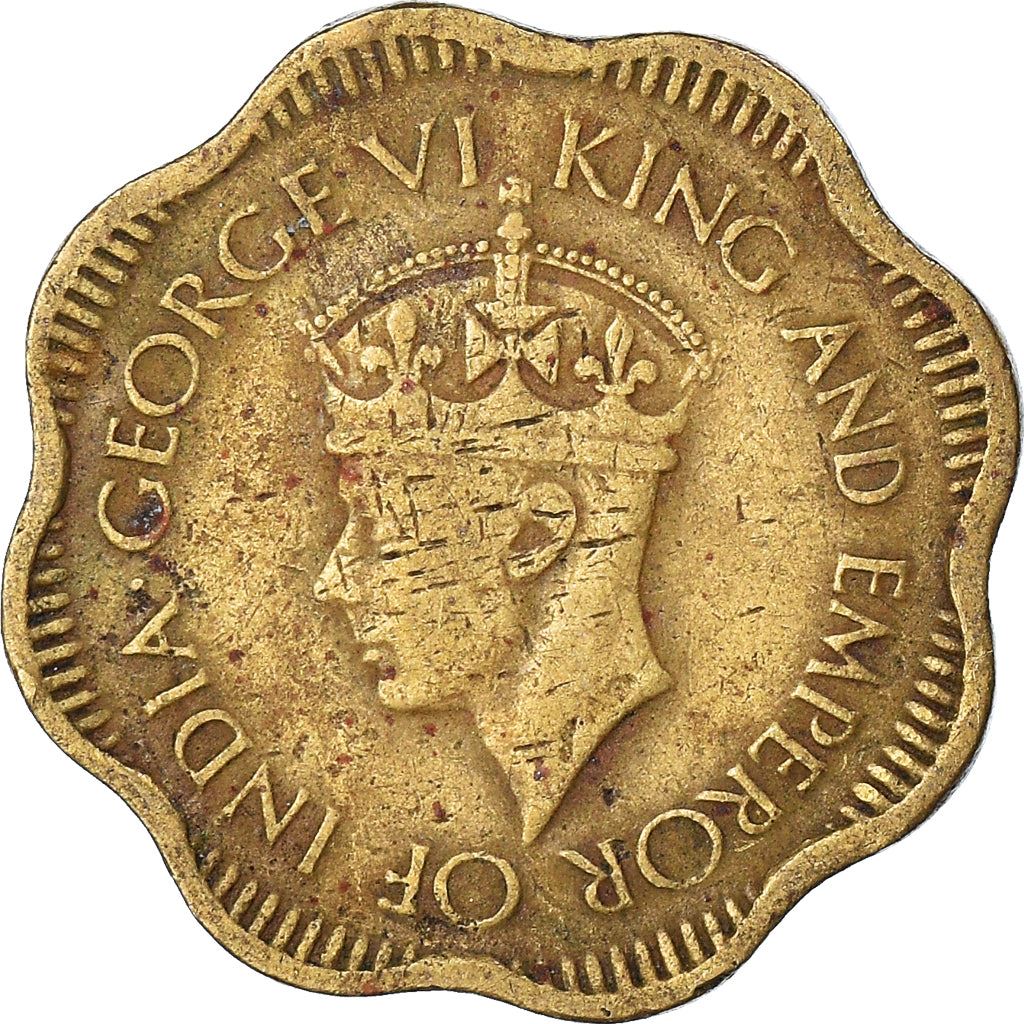 Sri Lanka › Ceylon | 10 Cents Coin | George VI | Km:118 | 1944