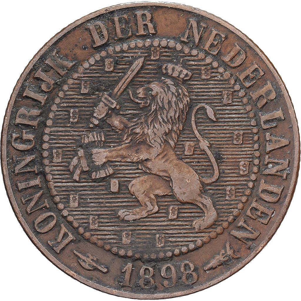 Países Bajos | Moneda de 2.5 centavos | León | Km:108 | 1877 - 1898