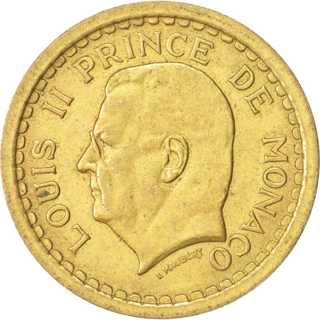 Monaco | 2 Francs Coin | Louis II | Km:121A | 1945