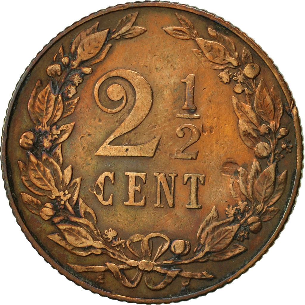 Netherlands | 2½ Cents Coin | A Lion | Bronze | KM:134 | 1903-1906