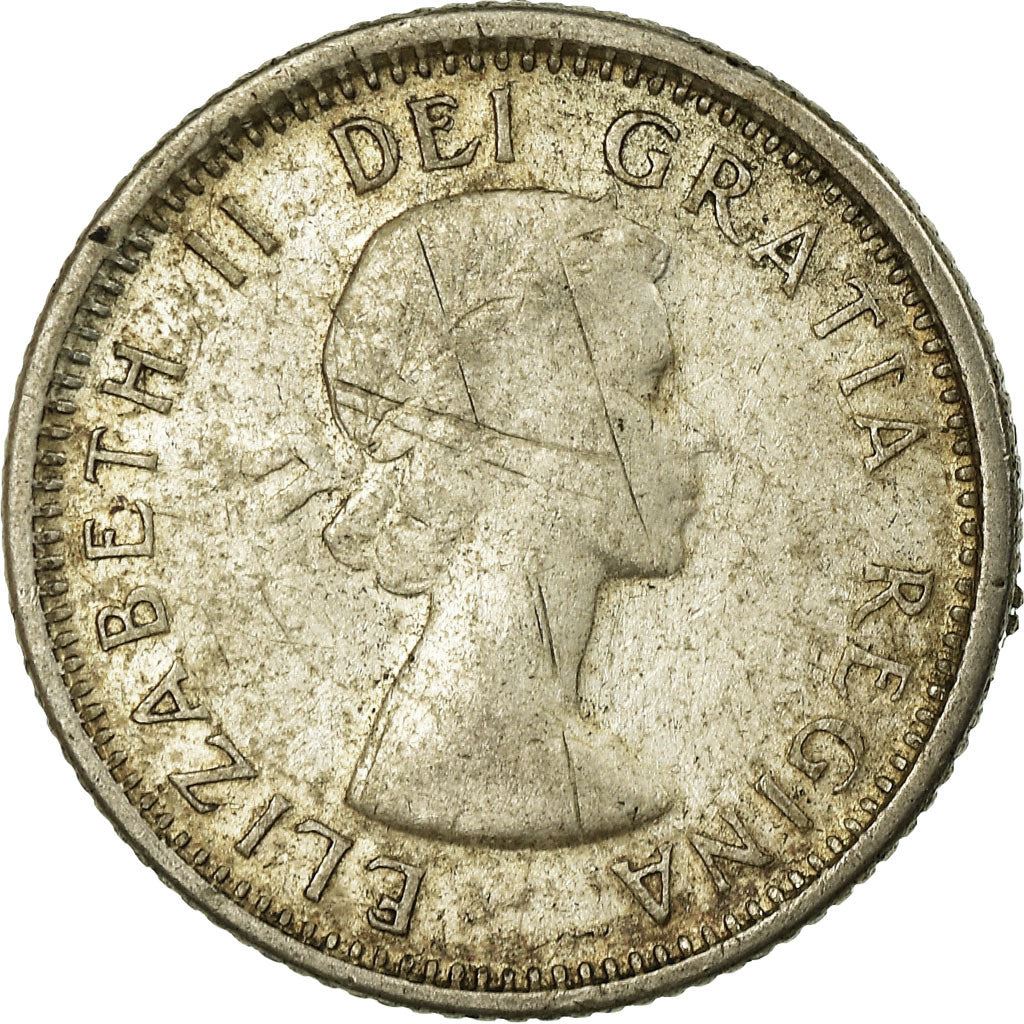 Canada | 10 Cents Coin | Silver | 1st portrait | KM:51 | 1953-1964