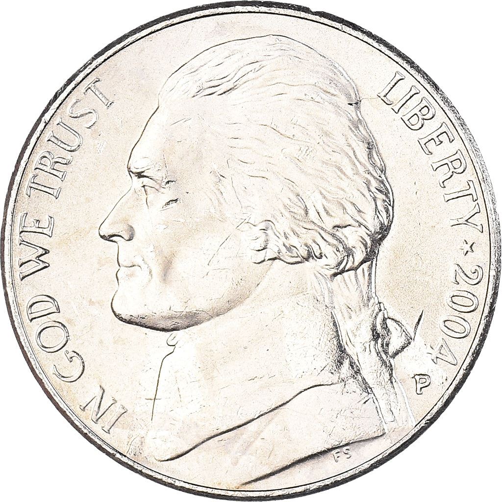 United States | 5 Cents Coin | Jefferson Nickel | Boat | Lewis and Clark | KM361 | 2004