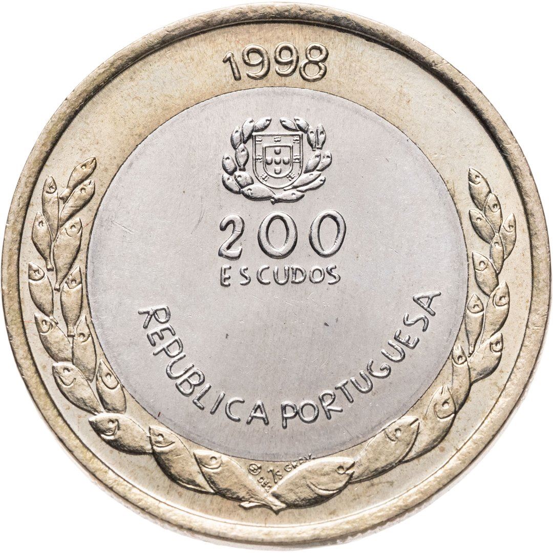 Portugal | 200 Escudos Coin | Expo '98 | Km:706 | 1998