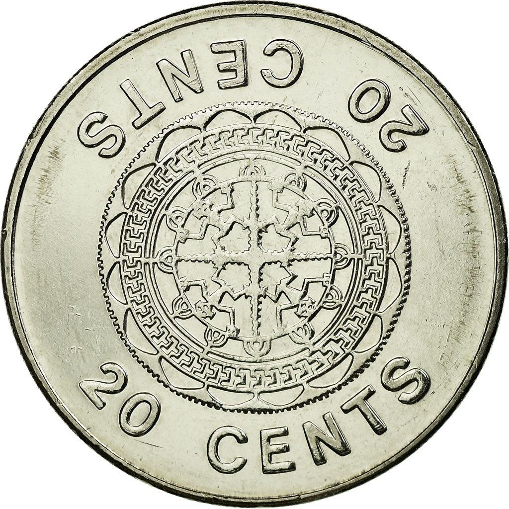 Salomonøerne | 20 Cents Mønt | Elizabeth II | Malaita Vedhæng | Km:28 | 1987 - 2010