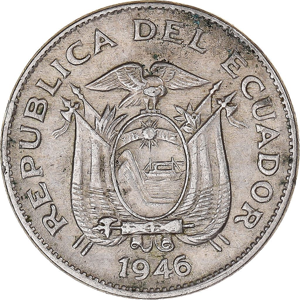 Ecuador | 5 Centavos Coin | Copper-nickel | Wreath | KM:75b | 1946