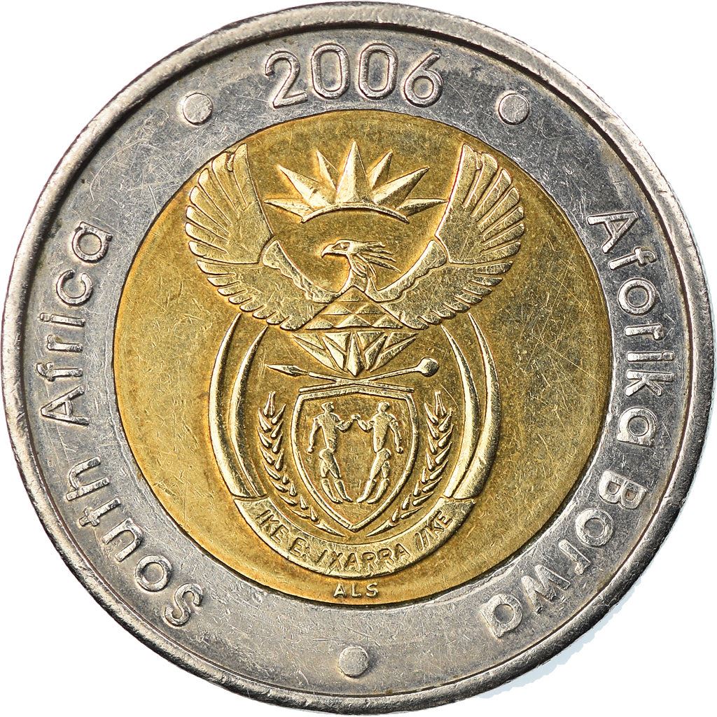 South Africa | 5 Rand Coin | Animals | Wildebeest | Gnu | Km:492 | 2006