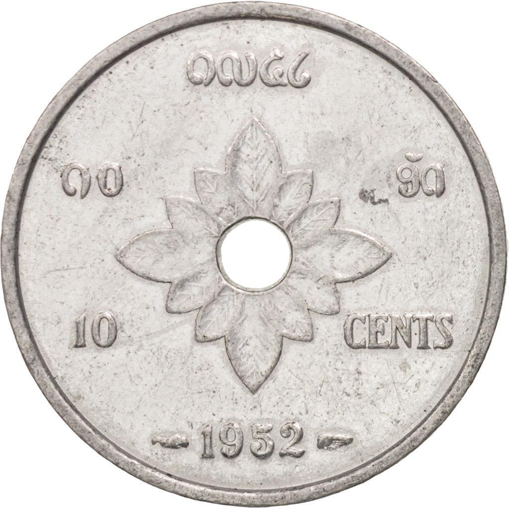 Laos | 10 Cents Coin | Lao Loum | Km:4 | 1952