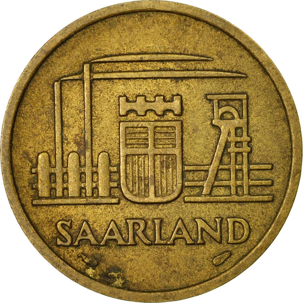 Saar | 20 Franken Coin | Industrial scene | Km:2 | 1954