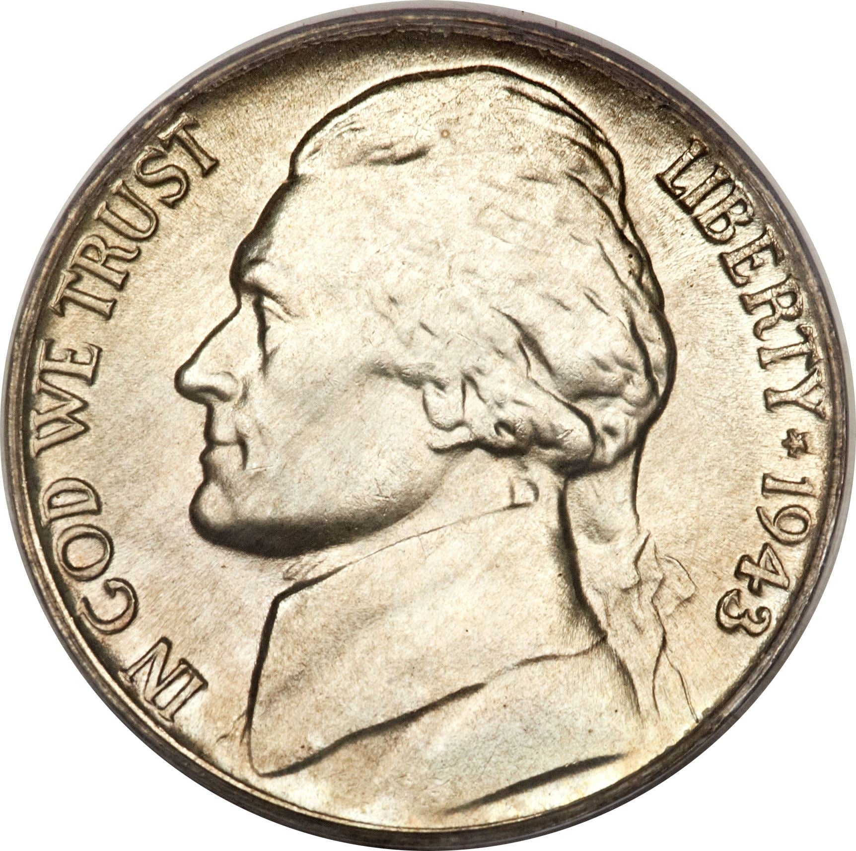 USA | 5 cent mynt | Thomas Jefferson | Monticello | KM192a | 1942 - 1945
