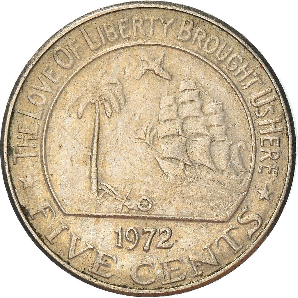 Liberia | 5 Cents Coin | Elephant | Km:14 | 1960 - 1990