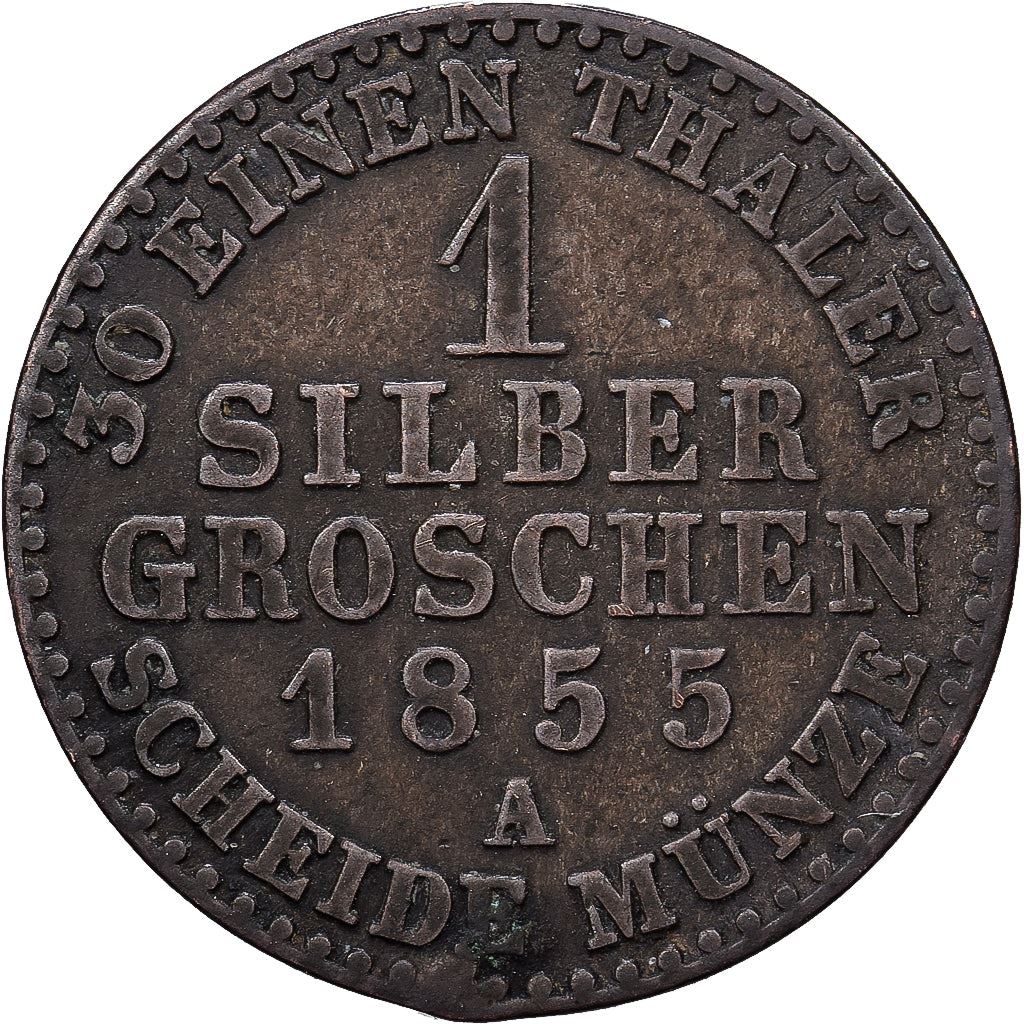 Royaume de Prusse | Pièce de 1 Silbergroschen | Frédéric-Guillaume IV | Km : 462 | 1853 - 1860
