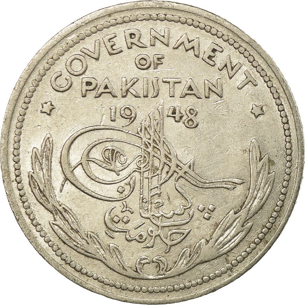 Pakistan | 1/2 Rupee Coin | Crescent Moon | Km:6 | 1948 - 1951