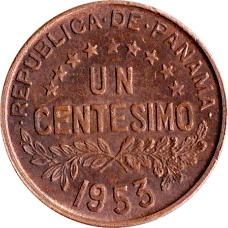 Panama 1 Centesimo Coin | Anniversary | Chief Urraca | KM17 | 1953