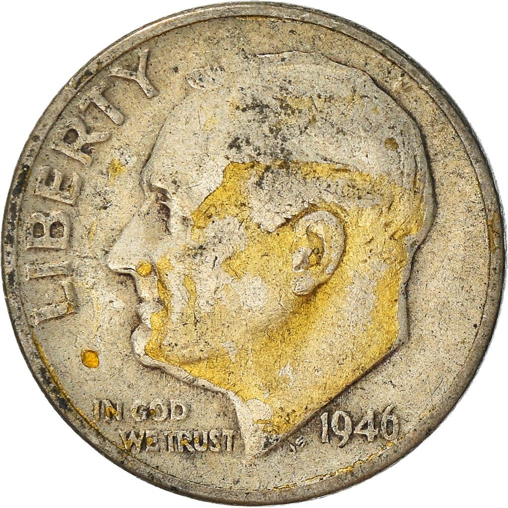 Vereinigte Staaten | 1 Dime Münze | Franklin D. Roosevelt | KM:195 | 1946 - 1964
