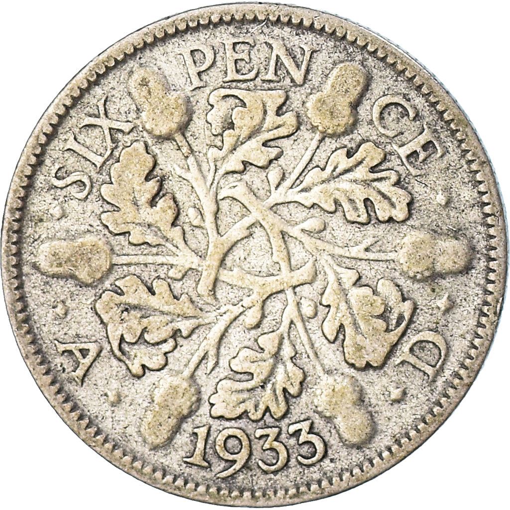 United Kingdom | 6 Pence Coin | George V | KM:832 | 1927 - 1936
