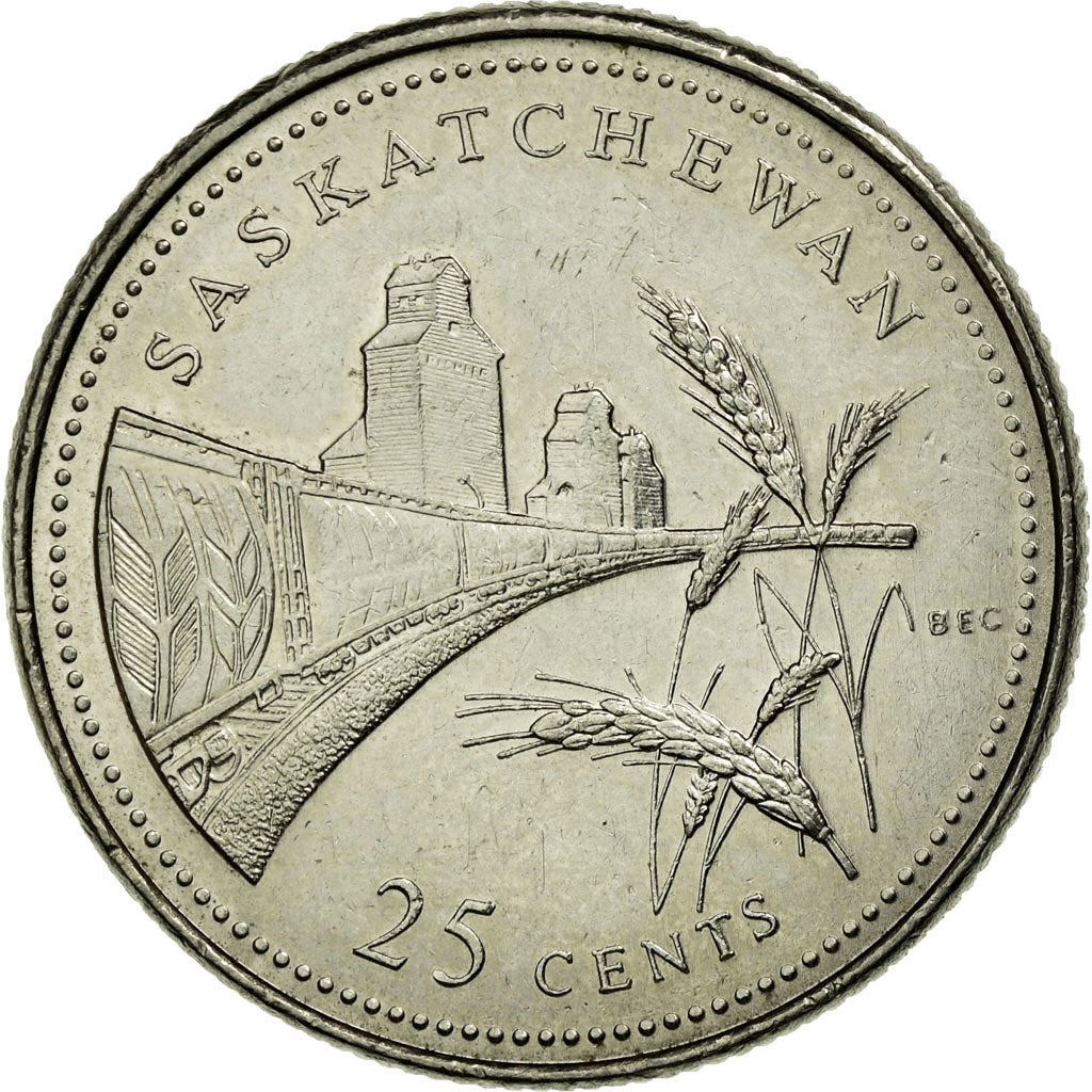 Canada | 25 Cents Coin | Saskatchewan | Nickel | KM:233 | 1992