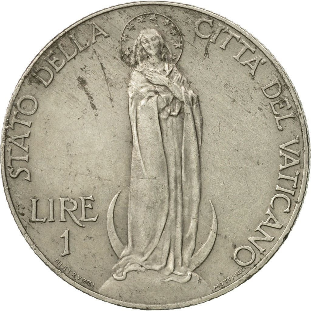Watykan | Moneta 1 Lira | Matka Boska | Km:5 | 1929 - 1937