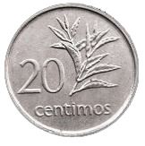Mozambique | 20 Centimos Coin | Samora Machel | Tea Plant | KM:94 | 1975