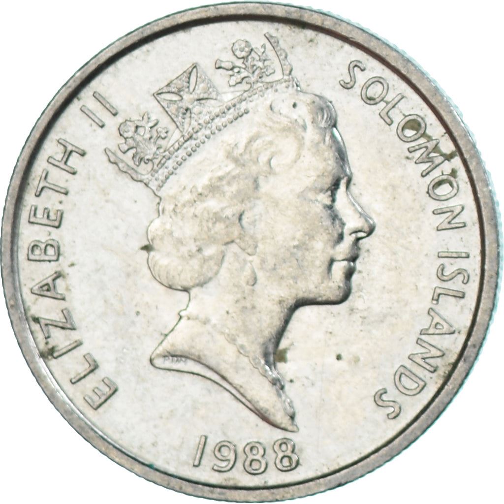 Salomonøerne | 5 Cents Mønt | Elizabeth II | Indfødt Maske | Km:26 | 1987 - 1989