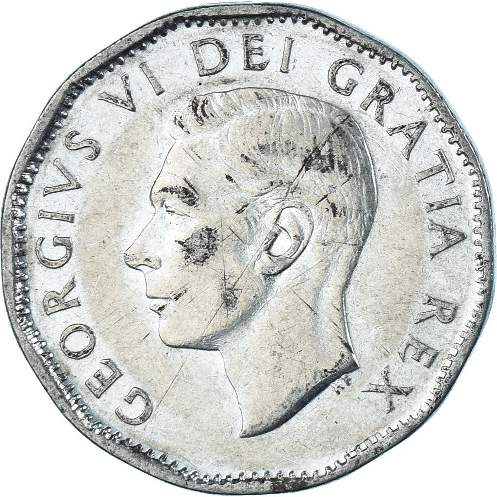 Canada | 5 Cents Coin | Chromium plated steel | steel | KM:42a | 1951-1952