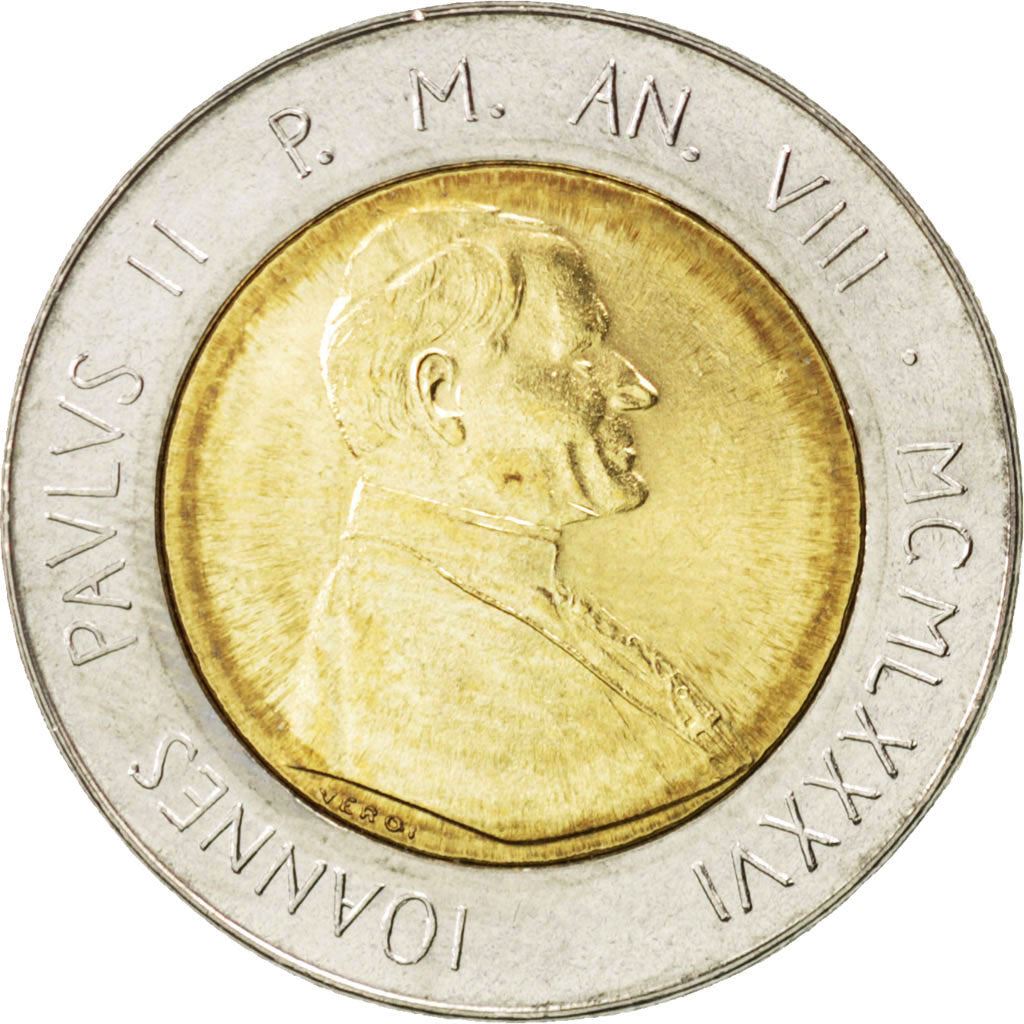 Vatican City | 500 Lire Coin | Jesus and Mary | Km:197 | 1986