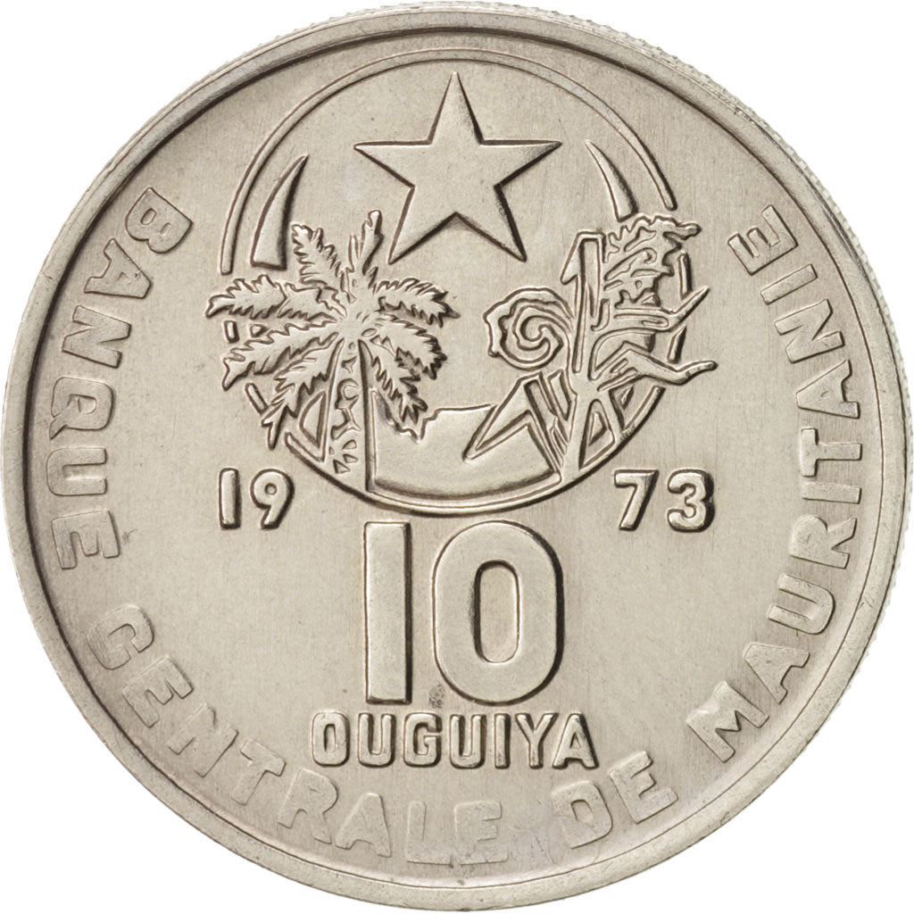 Mauritania | 10 Ouguiya Coin | Coat of Arms | Km:4 | 1973 - 2003
