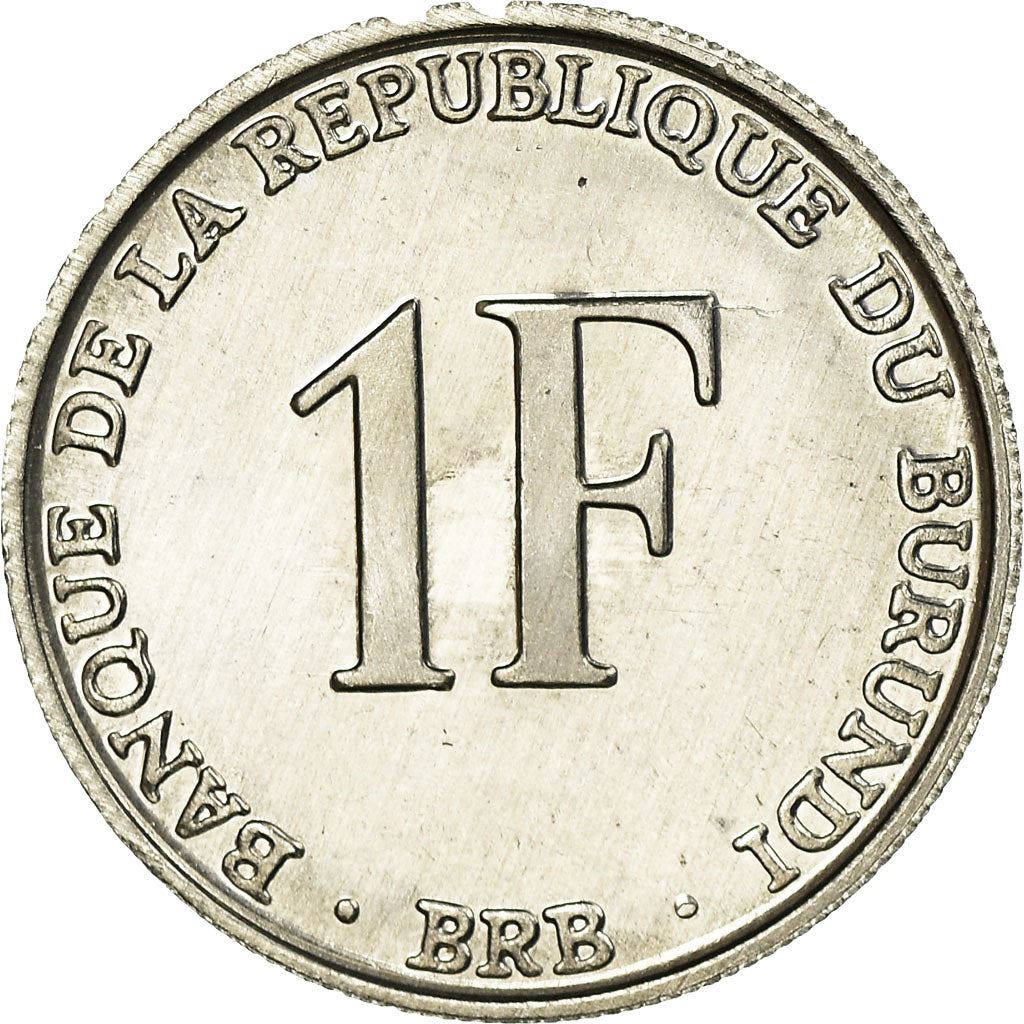 Burundi | 1 Franc Coin | National arms | Km:19 | 1976 - 2022