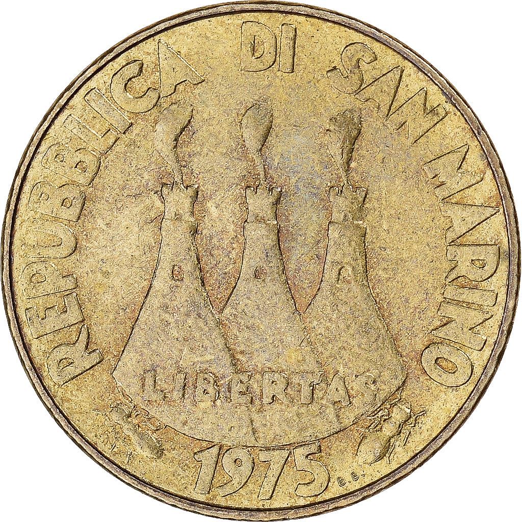 San Marino | 20 Lire Coin | FAO | Km:44 | 1975